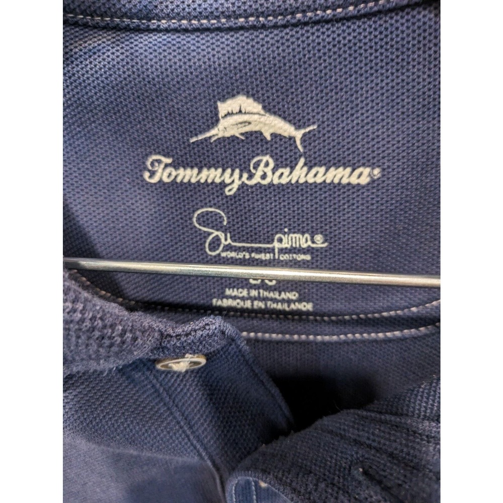 TOMMY BAHAMA Men's polo Size Large Sleeve Supima Cotton - Picture 3 of 4